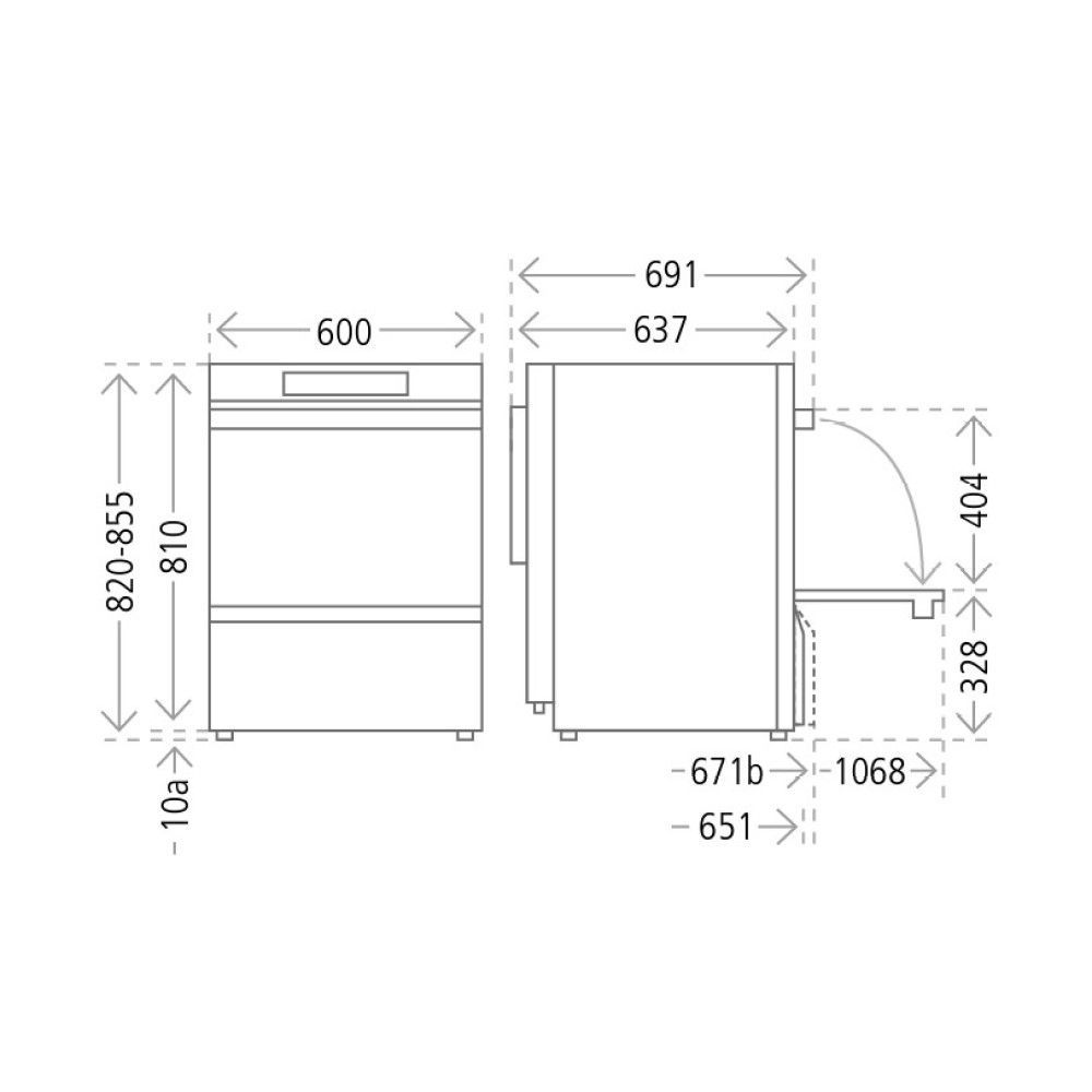 Winterhalter Geschirrspülmaschine UC-XL inkl. Sauglanzen - 400 V