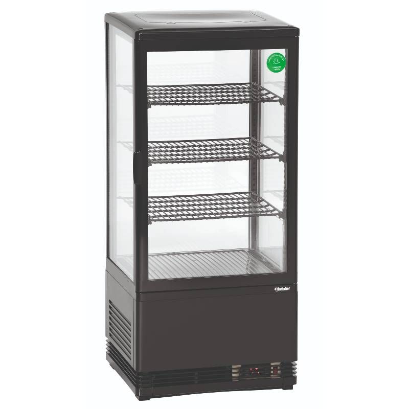 Bartscher Mini Kühlvitrine 78L -  schwarz Bartscher Mini Kühlvitrine 78L -  schwarz