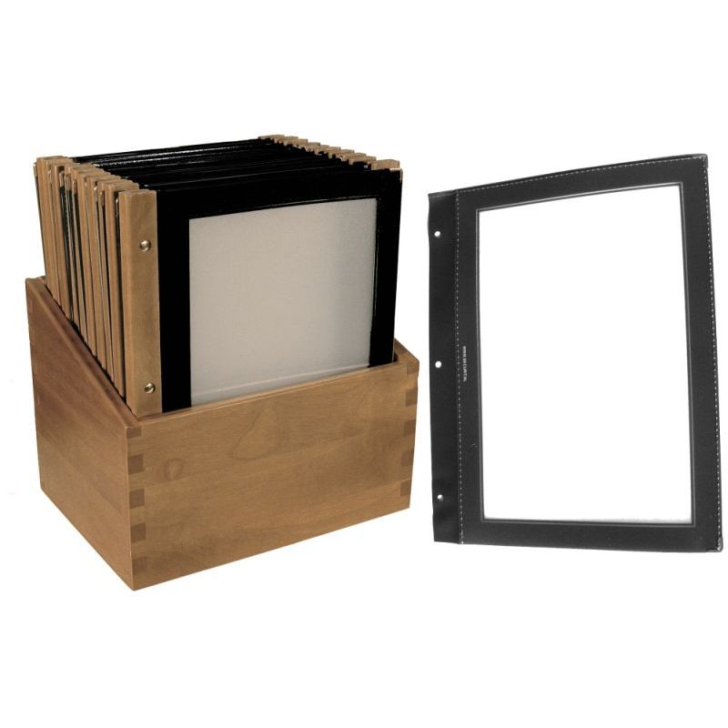 Contacto Speisekartenmappen mit Kasten Holz schwarz - 5830-242 Contacto Speisekartenmappen mit Kasten Holz schwarz - 5830-242