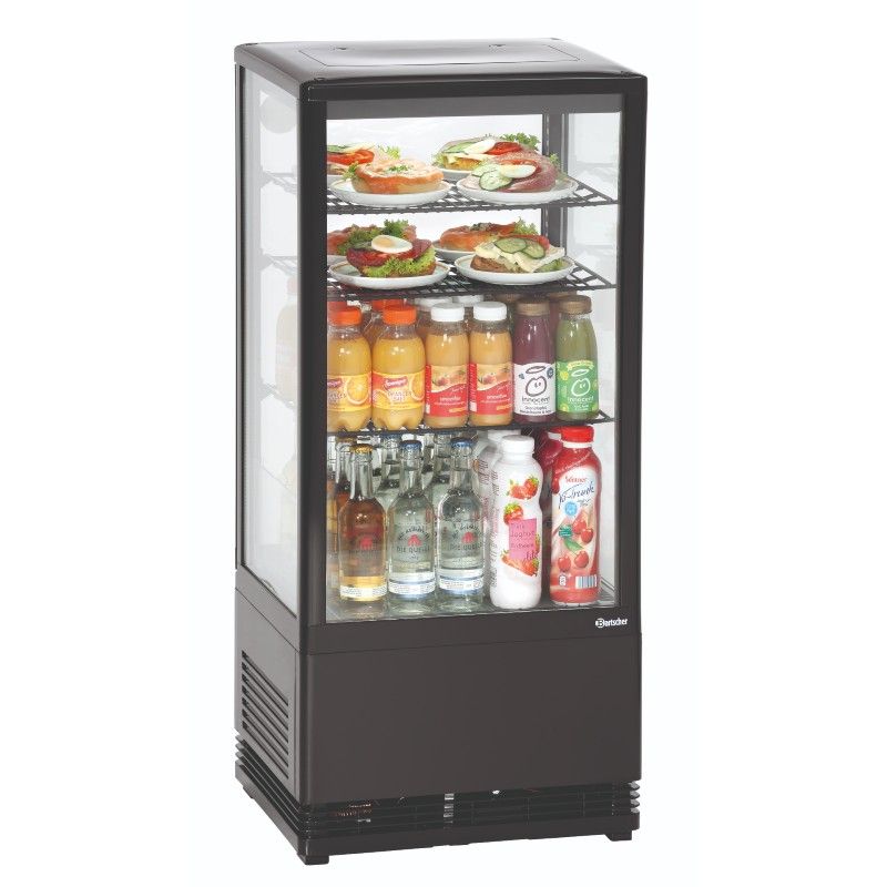 Bartscher Mini Kühlvitrine 78L -  schwarz Bartscher Mini Kühlvitrine 78L -  schwarz