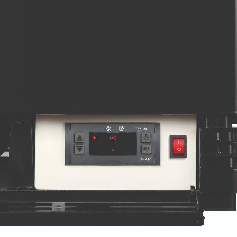 Bartscher Mini Kühlvitrine 78L -  schwarz Bartscher Mini Kühlvitrine 78L -  schwarz