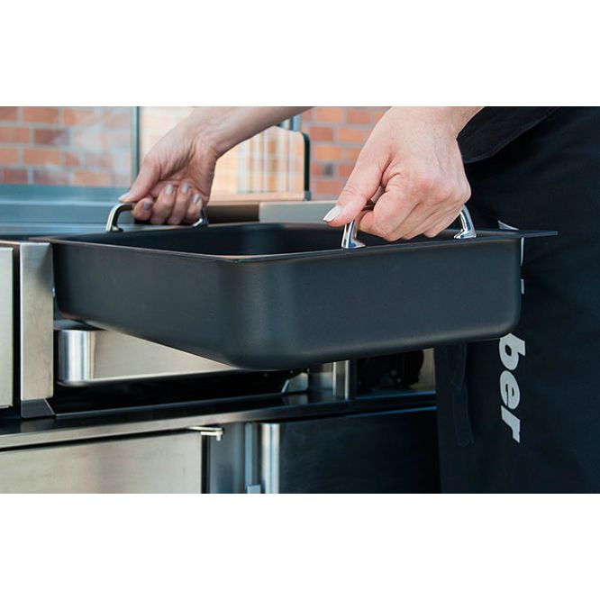 Einfache Handhabung Rieber thermoplates® GN 1/2 - 40 mm tief beschichtet mit Griffe