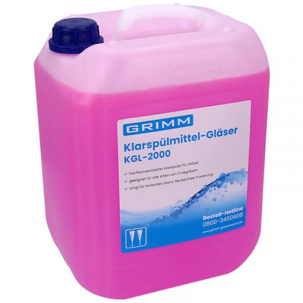 GRIMM Klarspülmittel-Set für Gläser KGL-2000 - 40 Liter GRIMM Klarspülmittel-Set für Gläser KGL-2000 - 40 Liter