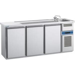 cool compact Biertheke MAGNOS [ 1 Becken rechts / 3 Türen ]