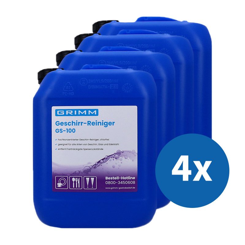 GRIMM Geschirrreiniger Paket 4x GS-100 GRIMM Geschirrreiniger Paket 4x GS-100