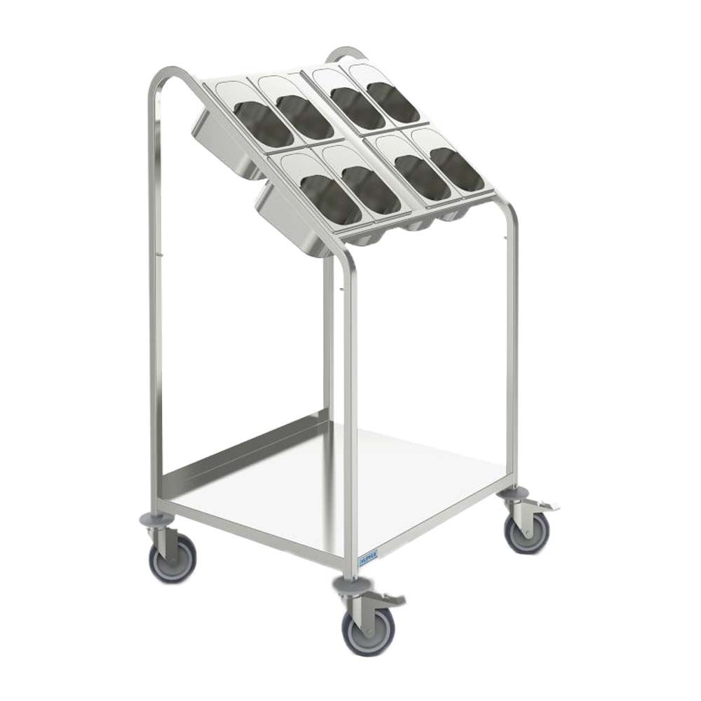 Hupfer Besteck- / Tablettwagen BTW / 8 x GN Hupfer Besteck- / Tablettwagen BTW / 8 x GN