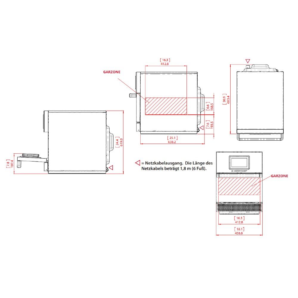 Merrychef High-Speed-Ofen conneX® 16 - High Power Merrychef High-Speed-Ofen conneX® 16 - High Power