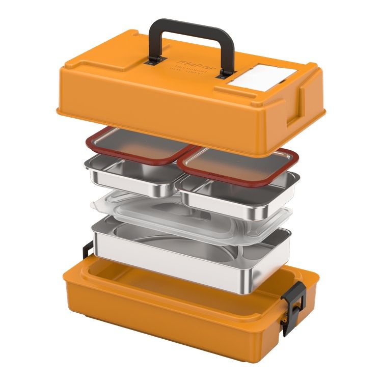 Rieber Menübox Thermoport® 10 D - Set 1 - orange Rieber Menübox Thermoport® 10 D - Set 1 - orange