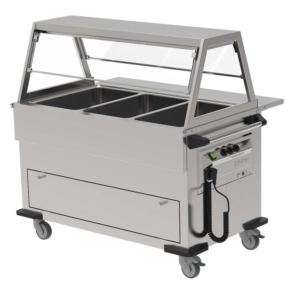 Rieber Kinderbuffet-Wagen 3 x GN 1/1 - Höhe nur 750 mm Rieber Kinderbuffet-Wagen 3 x GN 1/1 - Höhe nur 750 mm
